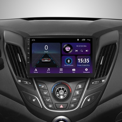 Штатна магнітола SIGMA E9232 ANDROID 10 2+32 Gb Hyundai Veloster FS 2011 - 2017 (A) 9"