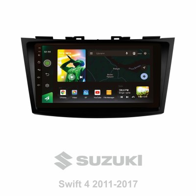 Штатна магнітола SIGMA X9464 ANDROID 10 4+64 Gb 4G DSP Suzuki Swift 4 2011-2017 9"