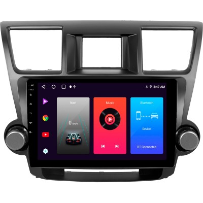 Штатна магнітола SIGMA F10216 ANDROID 10 2+32 Gb Toyota Highlander 2 XU40 2007-2013 (F1) 10"