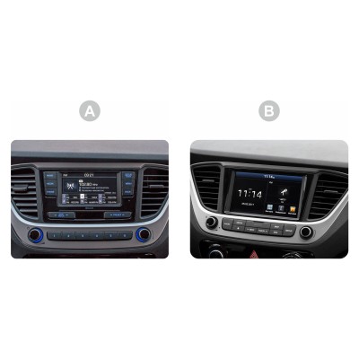 Штатна магнітола SIGMA PRO 9464 ANDROID 10 4+64 Gb 4G DSP Hyundai Solaris 2 2017-2020 (B) 9"