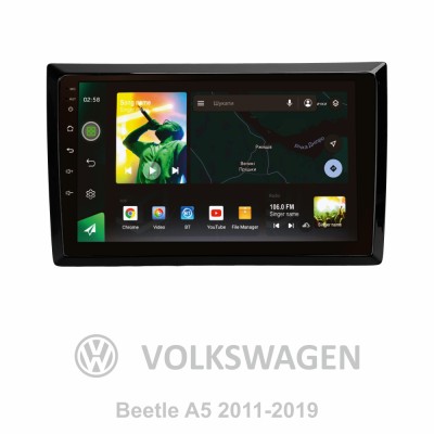 Штатна магнітола SIGMA X9464 ANDROID 10 4+64 Gb 4G DSP Volkswagen Beetle A5 2011-2019 9"