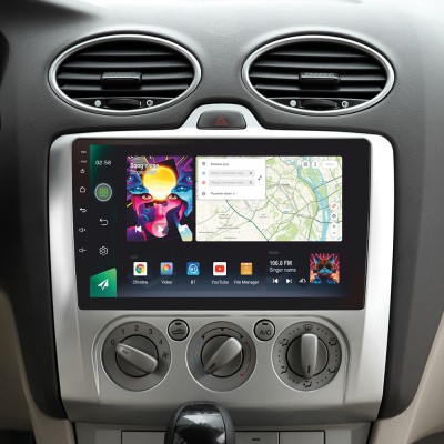 Штатна магнітола SIGMA PRO 9464 ANDROID 10 4+64 Gb 4G DSP Ford Focus 2 Mk 2 2004-2011 (F1) 9"