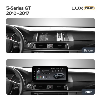 Штатна магнітола Teyes LUX ONE 6+128 Gb BMW 5-Series Gran Turismo F07 (CIC) 2010-2013 12.3" (L2)