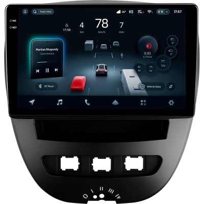 Штатна магнітола Teyes CC4 Pro 12+256 Gb Peugeot 107 Toyota Aygo 2005-2014 10" 2k