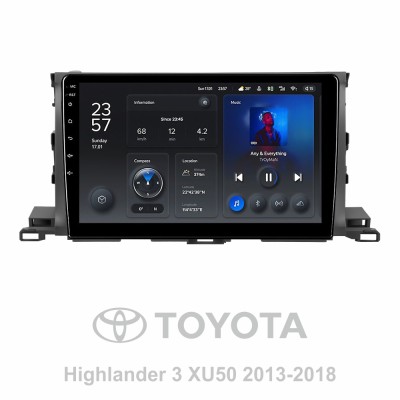 Штатна магнітола Teyes X1 2+32Gb Toyota Highlander 3 XU50 2013-2018 10" (L1)