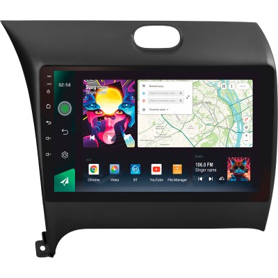 Штатна магнітола SIGMA PRO 9464 ANDROID 10 4+64 Gb 4G DSP Kia Cerato 3 YD 2013-2017 (F1) (AB) 9"