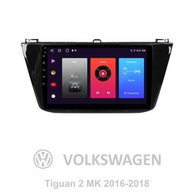Штатна магнітола SIGMA F10216 ANDROID 10 2+32 Gb Volkswagen Tiguan 2 Mk 2016-2022 (B) 10"