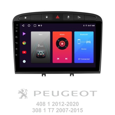 Штатна магнітола SIGMA F9216 ANDROID 10 2+32 Gb Peugeot 408 1 T7 2012-2020 For Peugeot 308 2007-2015 9"