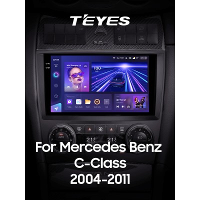 Штатна магнітола Teyes CC3 4+32 Gb Mercedes Benz C-Class W203 CL203 C209 A209 2004-2011 9" 2k (L1)