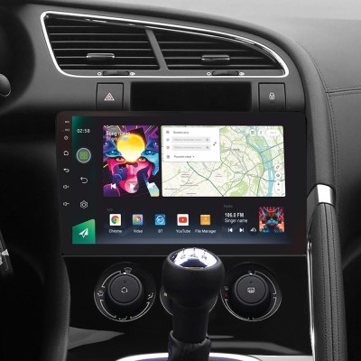 Штатна магнітола SIGMA PRO 9464 ANDROID 10 4+64 Gb 4G DSP Peugeot 3008 1 2009-2016 (F1) 9"