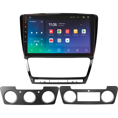 Штатна магнітола SIGMA X10464 ANDROID 10 4+64 Gb 4G DSP Skoda Octavia 2 A5 2008-2013 10" black