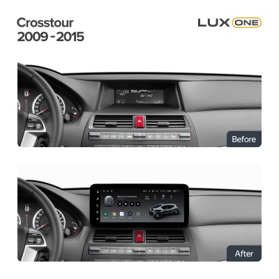 Штатна магнітола Teyes LUX ONE 4+32 Gb Honda Crosstour 1 TF 2009-2015 12.3"