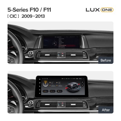 Штатна магнітола Teyes LUX ONE 6+128 Gb BMW 5-Series F10/F11 CIC 2009-2013 12.3"