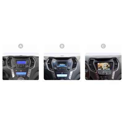 Штатна магнітола SIGMA PRO 9432 ANDROID 10 4+32 Gb 4G DSP Hyundai Santa Fe 3 2013-2016 (A) 9"
