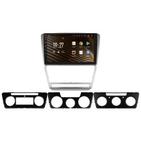 Штатна магнітола SIGMA S10432 ANDROID 10 4+32 Gb 4G DSP Skoda Octavia 2 A5 2008-2013 10" silver