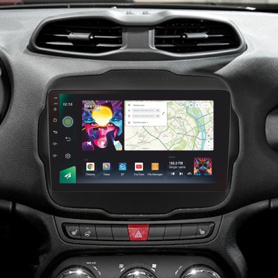 Штатна магнітола SIGMA PRO 9464 ANDROID 10 4+64 Gb 4G DSP Jeep Renegade 2014-2018 9"