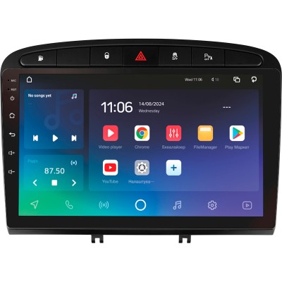 Штатна магнітола SIGMA X9432 ANDROID 10 4+32 Gb 4G DSP Peugeot 408 1 T7 2012-2020 For Peugeot 308 2007-2015 9"