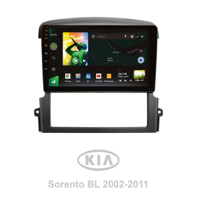 Штатна магнітола SIGMA X9464 ANDROID 10 4+64 Gb 4G DSP Kia Sorento BL 2002 - 2011 9"
