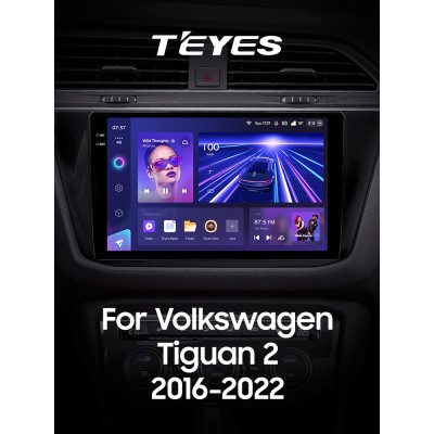 Штатна магнітола Teyes CC3 4+32 Gb Volkswagen Tiguan 2 Mk 2016-2022 (A) 10" 2k