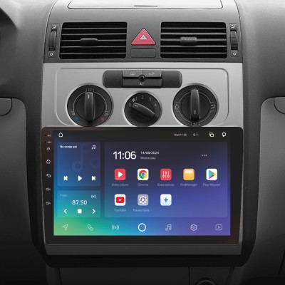 Штатна магнітола SIGMA X10464 ANDROID 10 4+64 Gb 4G DSP Volkswagen Touran 1 2003-2010 (F1) 10"