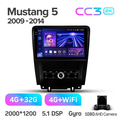 Штатна магнітола Teyes CC3 4+32 Gb Ford Mustang 5 S-197 (F1) 2009-2014 10" 2k (L3)
