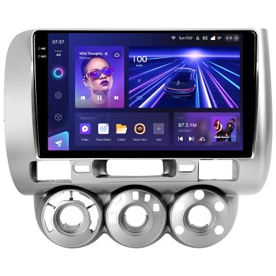 Штатна магнітола Teyes CC3 6+128 Gb з коловим оглядом 360° Honda Jazz 1 GD Fit 1 2001 - 2009 9" 2k