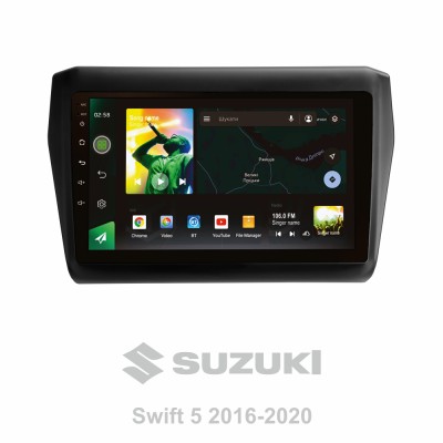 Штатна магнітола SIGMA X9464 ANDROID 10 4+64 Gb 4G DSP Suzuki Swift 5 2016-2020 9"