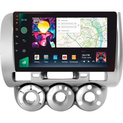 Штатна магнітола SIGMA PRO 9464 ANDROID 10 4+64 Gb 4G DSP Honda Jazz 1 GD Fit 1 2001 - 2009 9"