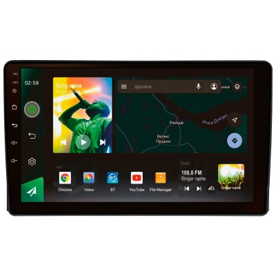 Штатна магнітола SIGMA X9464 ANDROID 10 4+64 Gb 4G DSP Ford Fusion 1 2005-2012 9"