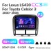 Штатна магнітола Teyes CC3 6+128 Gb з коловим оглядом 360° Lexus LS430 XF30 LS 430 For Toyota Celsior XF30 (F2) 2000-2006 9" 2k (L3)