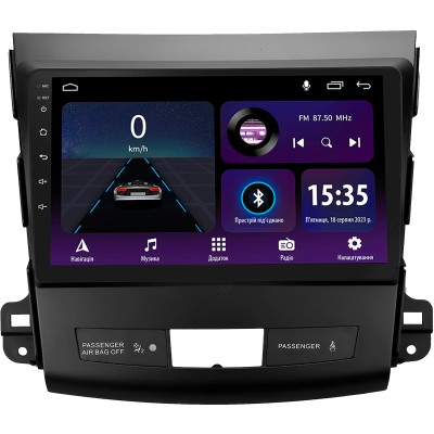 Штатна магнітола SIGMA E9232 ANDROID 10 2+32 Gb Mitsubishi Outlander 2 CW0W 2005-2013 / Citroen C-Crosser 1 2007-2013 / Peugeot 4007 2007-2012 (B) 9"