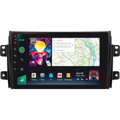 Штатна магнітола SIGMA PRO 9464 ANDROID 10 4+64 Gb 4G DSP Suzuki SX4 1 2006-2014 9"