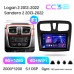 Штатна магнітола Teyes CC3 6+128 Gb з коловим оглядом 360° Renault Logan 2 2012-2022 Sandero 2 2013-2022 (F1) (A) 9" 2k