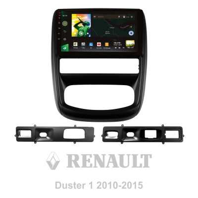 Штатна магнітола SIGMA X9464 ANDROID 10 4+64 Gb 4G DSP Renault Duster 1 2010-2015 For Nissan terrano 3 2014-2022 9"