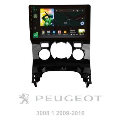 Штатна магнітола SIGMA X9464 ANDROID 10 4+64 Gb 4G DSP Peugeot 3008 1 2009-2016 (F2) 9"