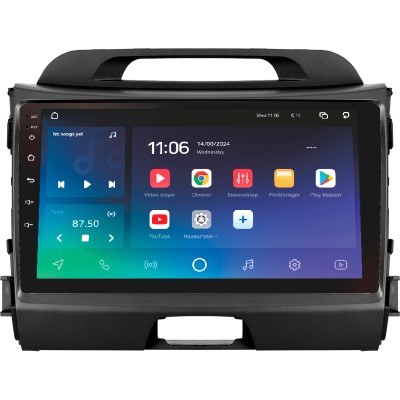 Штатна магнітола SIGMA PRO 9432 ANDROID 10 4+32 Gb 4G DSP Kia Sportage 3 SL 2010-2016 (A) 9"