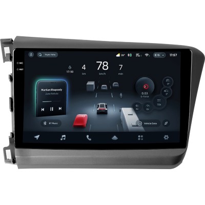 Штатна магнітола Teyes CC4 Pro 12+256 Gb Honda Civic 9 FB FK FD 2011-2015 9" 2k