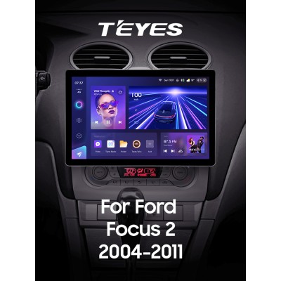 Штатна магнітола Teyes CC3 6+128 Gb Ford Focus 2 Mk 2 2004-2011 (F2) 13" 2k