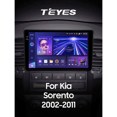 Штатна магнітола Teyes CC3 6+128 Gb з коловим оглядом 360° Kia Sorento BL 2002 - 2011 9" 2k