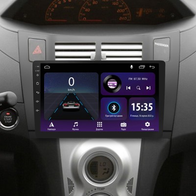 Штатна магнітола SIGMA E9232 ANDROID 10 2+32 Gb Toyota Yaris XP90 2005-2012 (F1) 9"