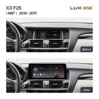 Штатна магнітола Teyes LUX ONE 6+128 Gb BMW X3 F25 NBT 2014-2017 12.3"