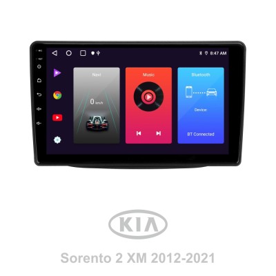 Штатна магнітола SIGMA F9216 ANDROID 10 2+32 Gb Kia Sorento 2 II XM 2012 - 2021 (F1) 9"