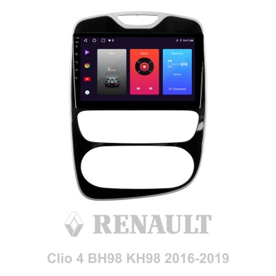 Штатна магнітола SIGMA F10216 ANDROID 10 2+32 Gb Renault Clio 4 BH98 KH98 2016-2019 10" (L2)