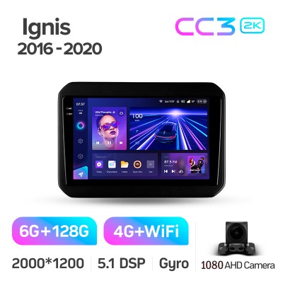 Штатна магнітола Teyes CC3 6+128 Gb Suzuki Ignis 2016-2020 9" 2k
