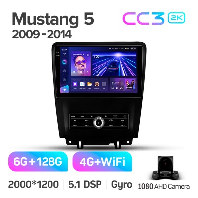 Штатна магнітола Teyes CC3 6+128 Gb Ford Mustang 5 S-197 (F1) 2009-2014 10" 2k (L3)