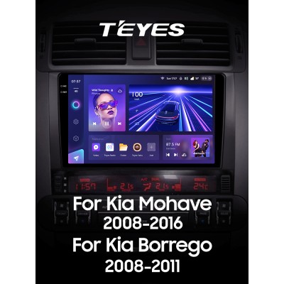 Штатна магнітола Teyes CC3 4+64 Gb Kia Mohave 2008-2016 Borrego 2008-2011 9" 2k