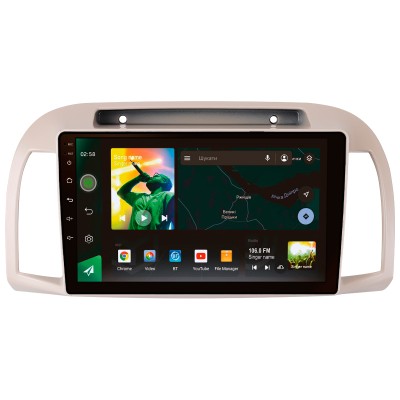 Штатна магнітола SIGMA X9464 ANDROID 10 4+64 Gb 4G DSP Nissan March Micra 3 K12 2002-2010 9"
