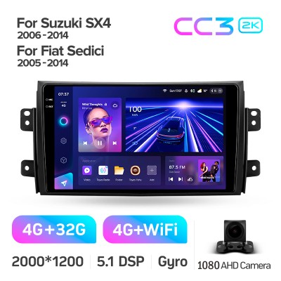 Штатна магнітола Teyes CC3 4+32 Gb Suzuki SX4 1 2006-2014 9" 2k