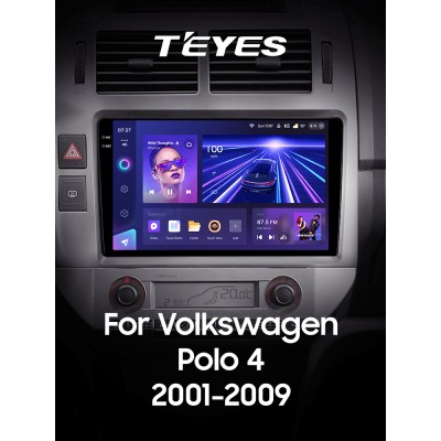 Штатна магнітола Teyes CC3 4+32 Gb Volkswagen Polo Mk4 IV 4 (F2) 2001-2009 9" 2k