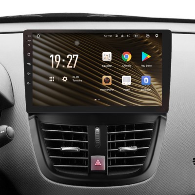 Штатна магнітола SIGMA S9432 ANDROID 10 4+32 Gb 4G DSP Peugeot 207 2006-2015 9"